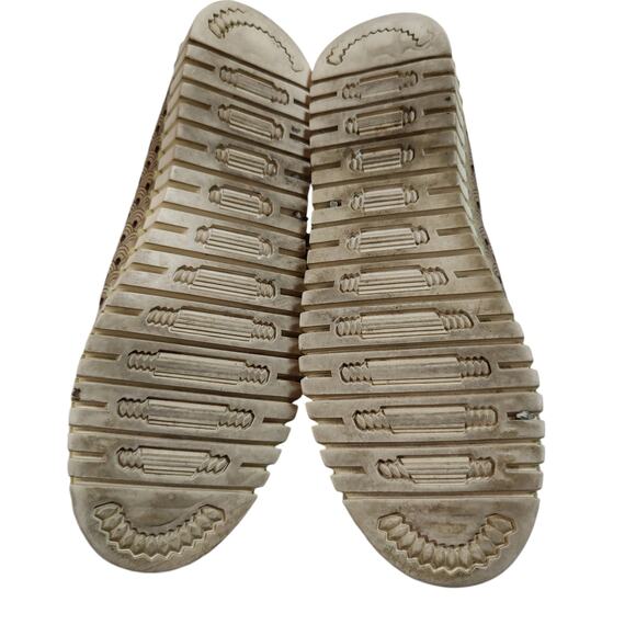 Ilse Jacobsen Womens Sz 37 US 6.5-7 Tulip Slip On Flats Tan Perforated Shoes - Picture 7 of 9